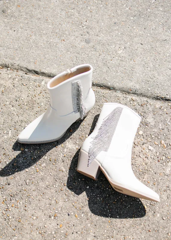 Lainey Fringed Cowboy Booties sold by Bella Rose boutique