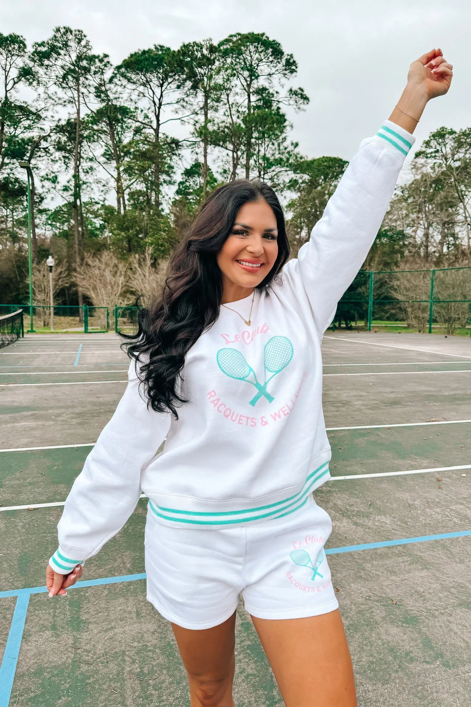 Vintage Havana: Le Club Graphic Shorts( LAST ONE - SIZE LARGE) sold by Bella Rose boutique