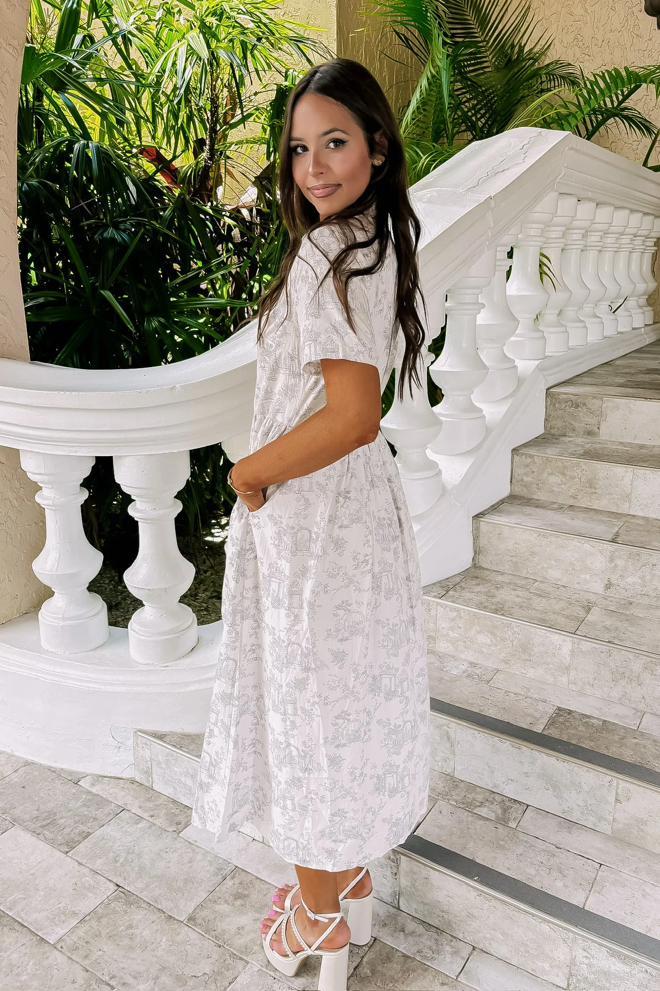 Stroll the Avenues Midi Dress sold by Bella Rose boutique product image thumbnail 3