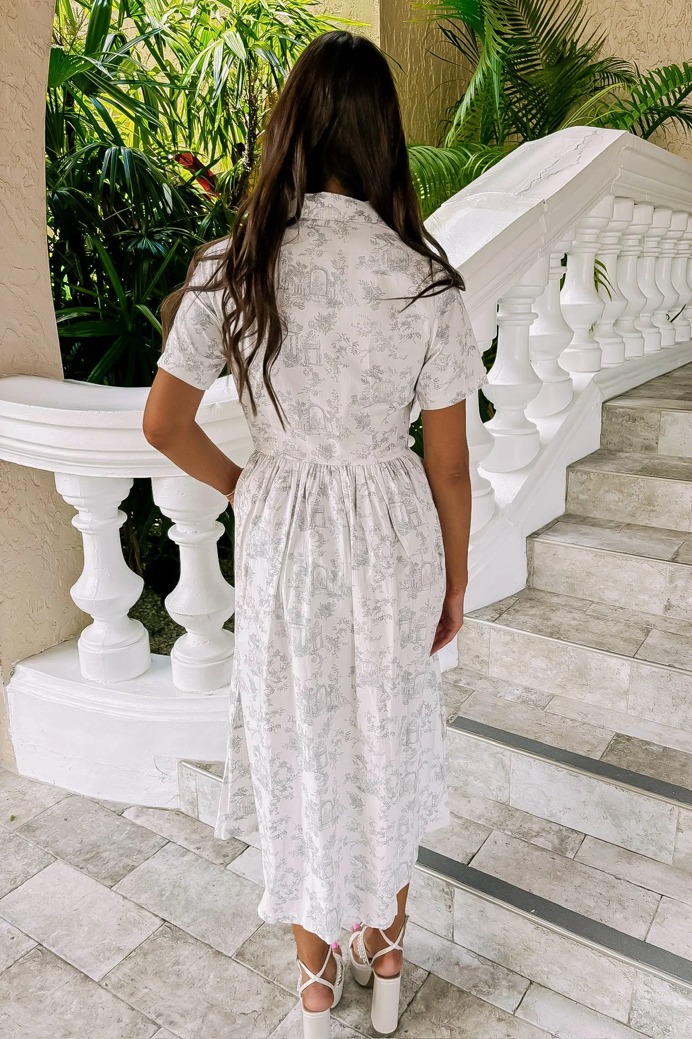 Stroll the Avenues Midi Dress sold by Bella Rose boutique product image thumbnail 4