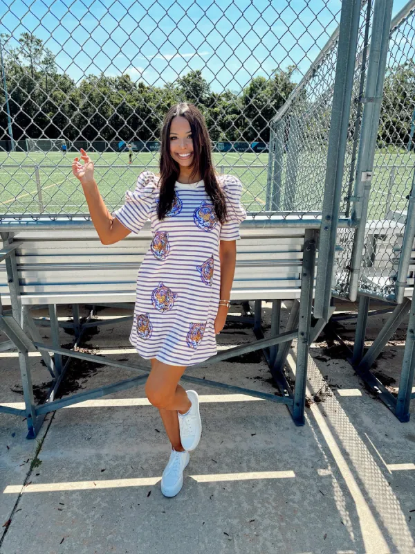 Fear The Roar Sequin Dress sold by Bella Rose boutique