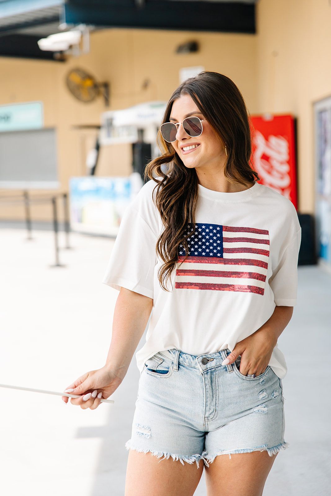Sequin American Flag Top sold by Bella Rose boutique product image thumbnail 3