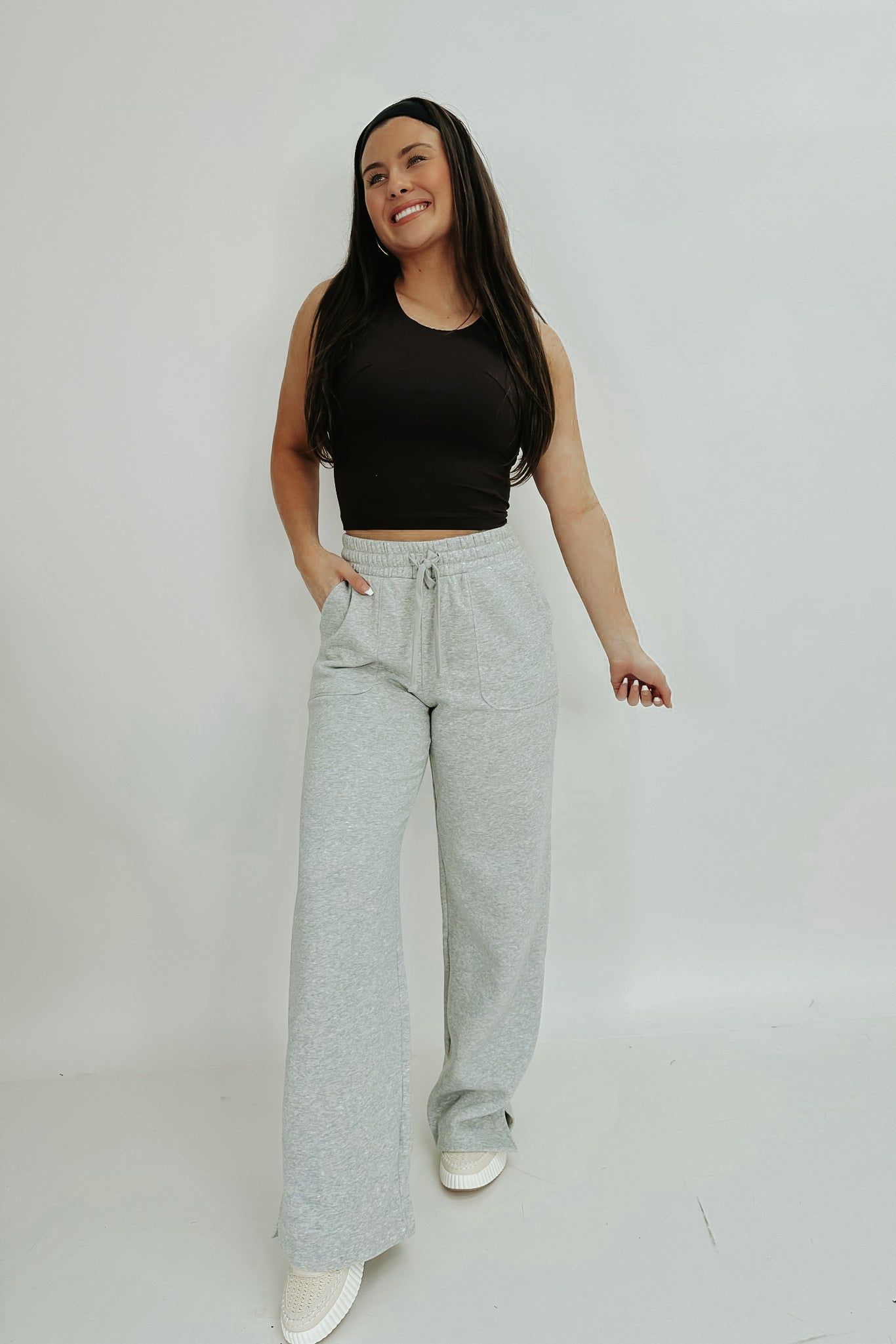 Gloomy Days Fleece Sweatpants sold by Bella Rose boutique