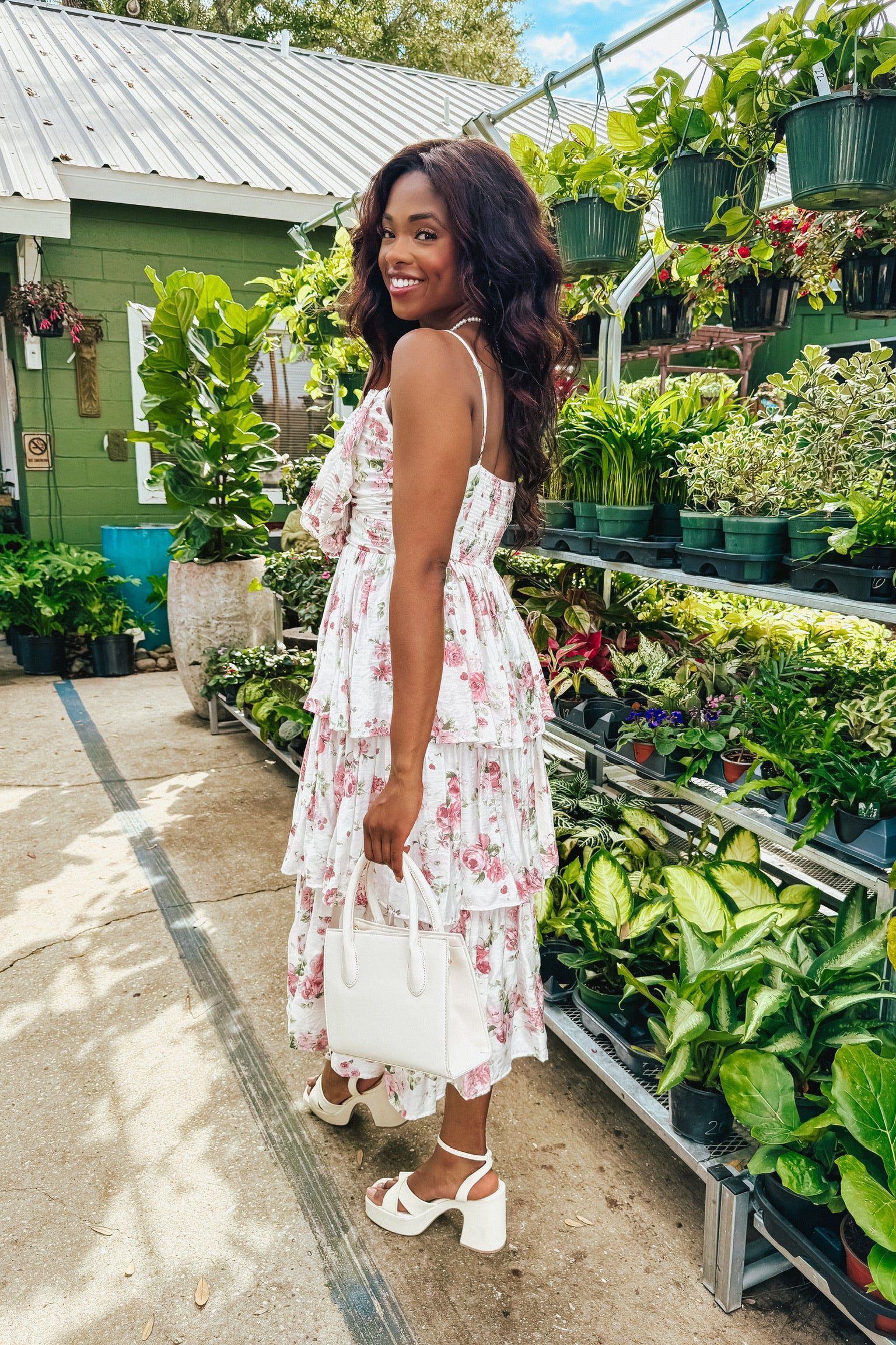 Romantic Intrigue Floral Dress sold by Bella Rose boutique product image thumbnail 5