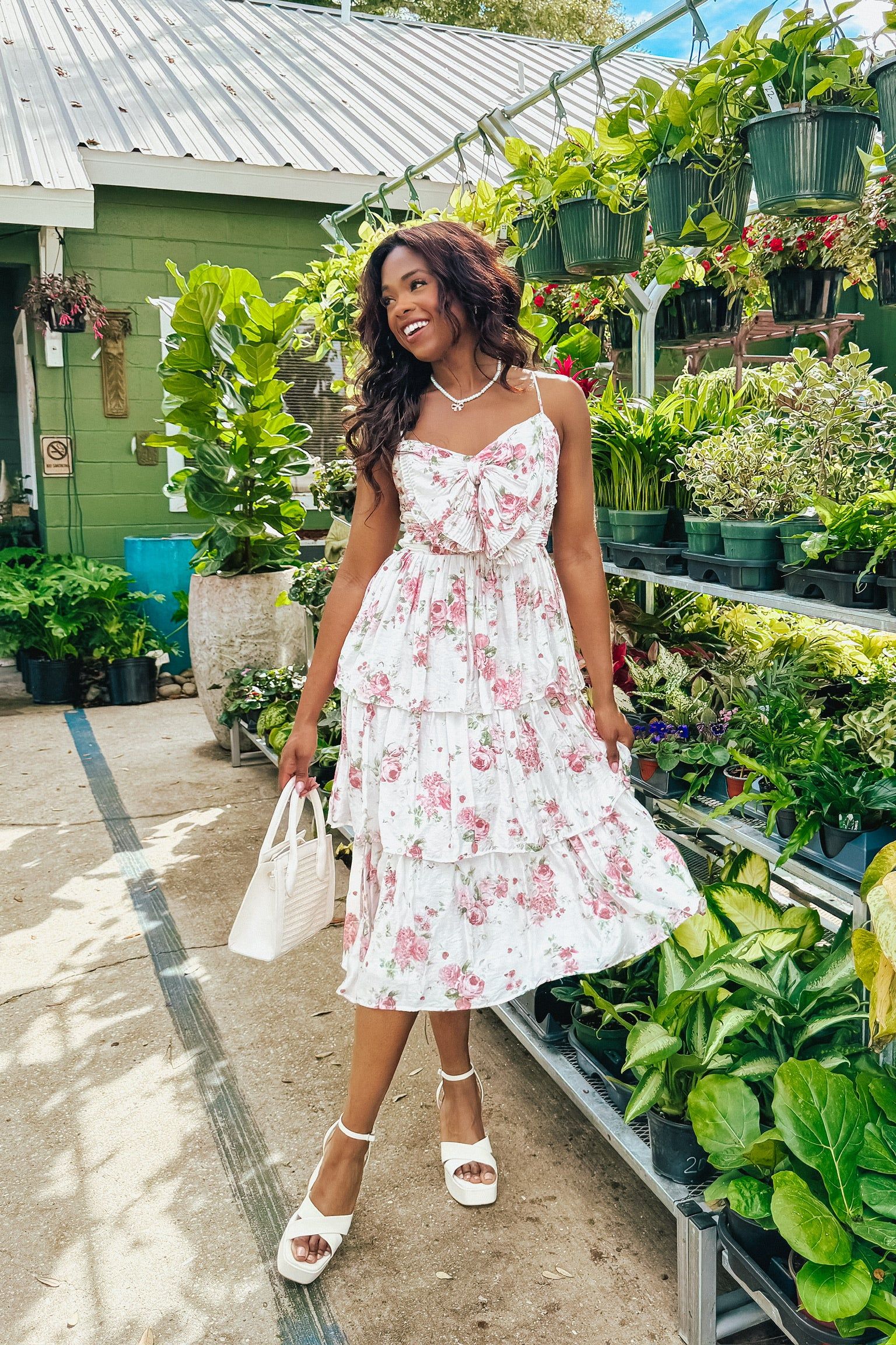 Romantic Intrigue Floral Dress sold by Bella Rose boutique product image thumbnail 4