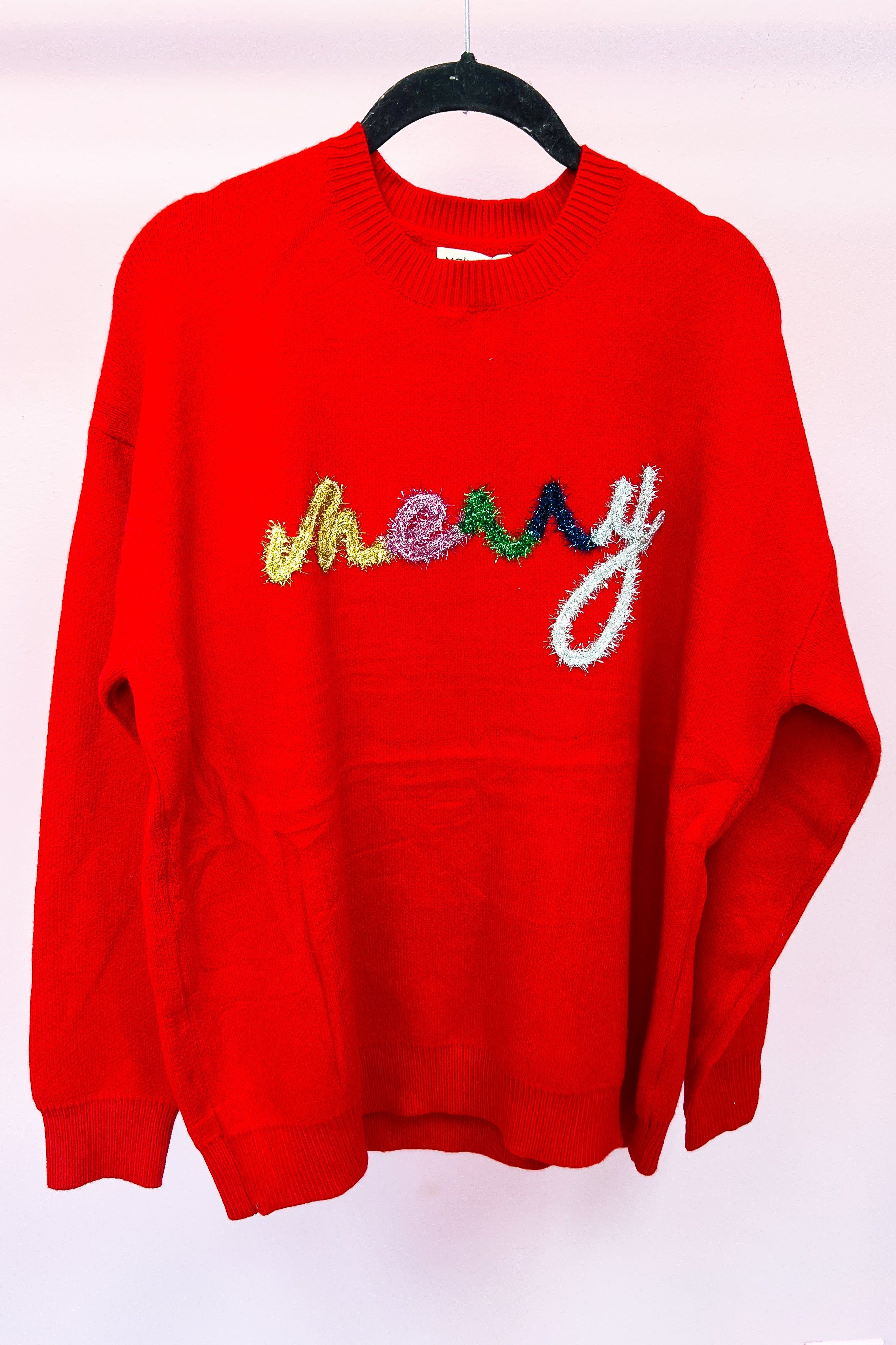 Cozy "Merry" Embellished Sweater sold by Bella Rose boutique product image thumbnail 4