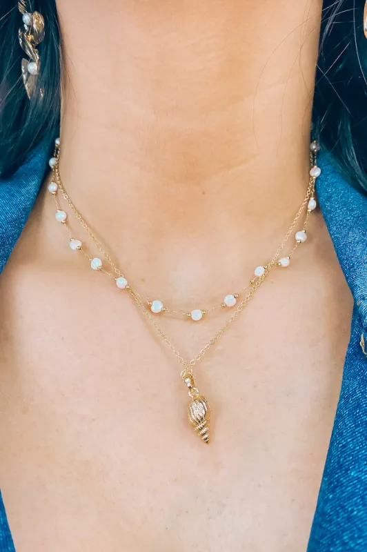 Sunny Living Pearl Layer Necklace sold by Bella Rose boutique