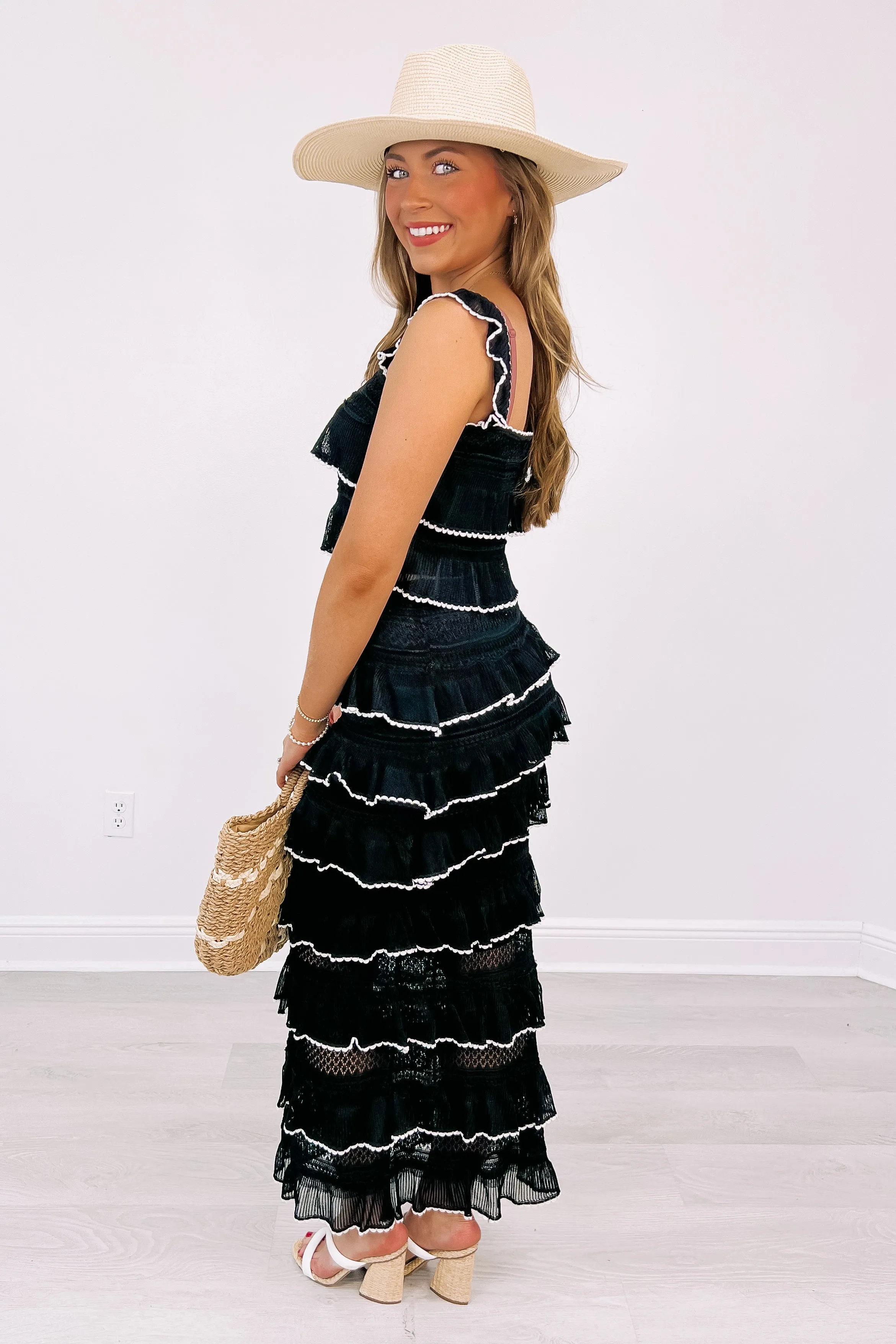 In Paradise Ruffled Two-Piece Set sold by Bella Rose boutique product image thumbnail 5