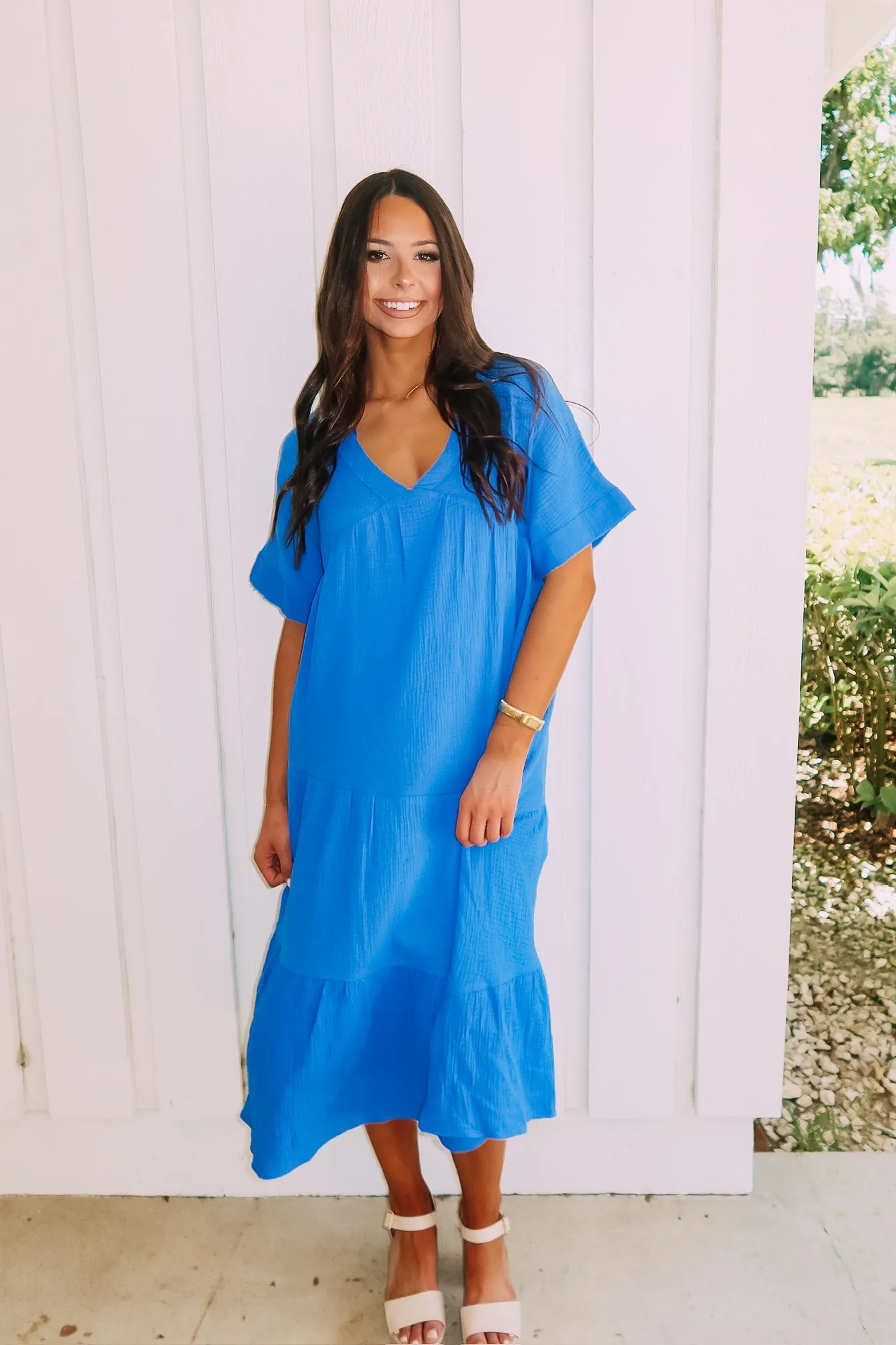 Weekend Leisure Midi Dress sold by Bella Rose boutique