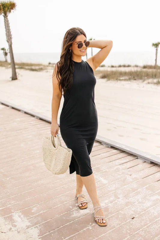 Sipping In Soho Midi Dress sold by Bella Rose boutique