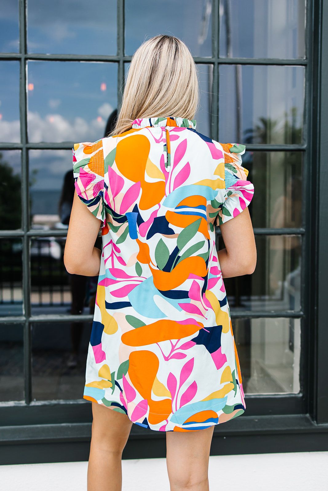 Springtime Splendor Abstract Dress sold by Bella Rose boutique product image thumbnail 4
