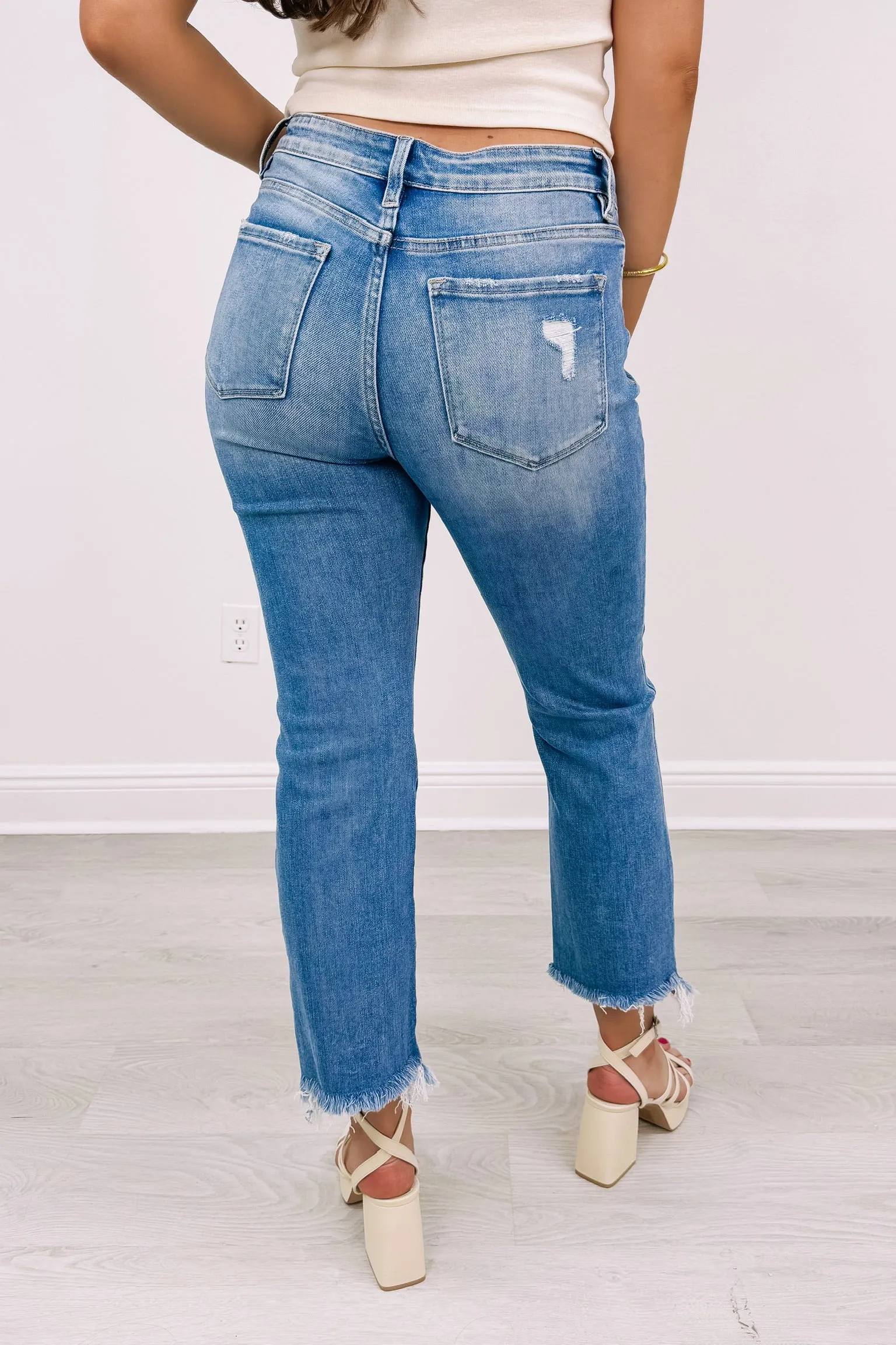 Lets Go Exploring Ankle Bootcut Jeans sold by Bella Rose boutique product image thumbnail 3