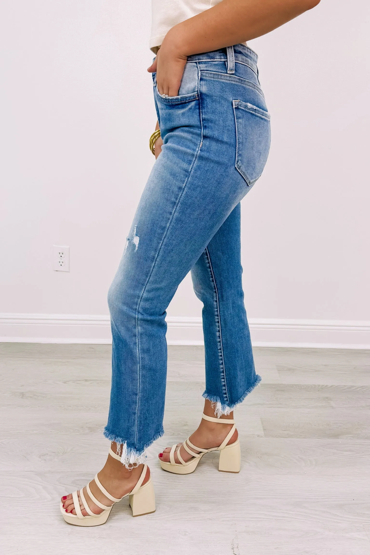 Lets Go Exploring Ankle Bootcut Jeans sold by Bella Rose boutique product image thumbnail 2