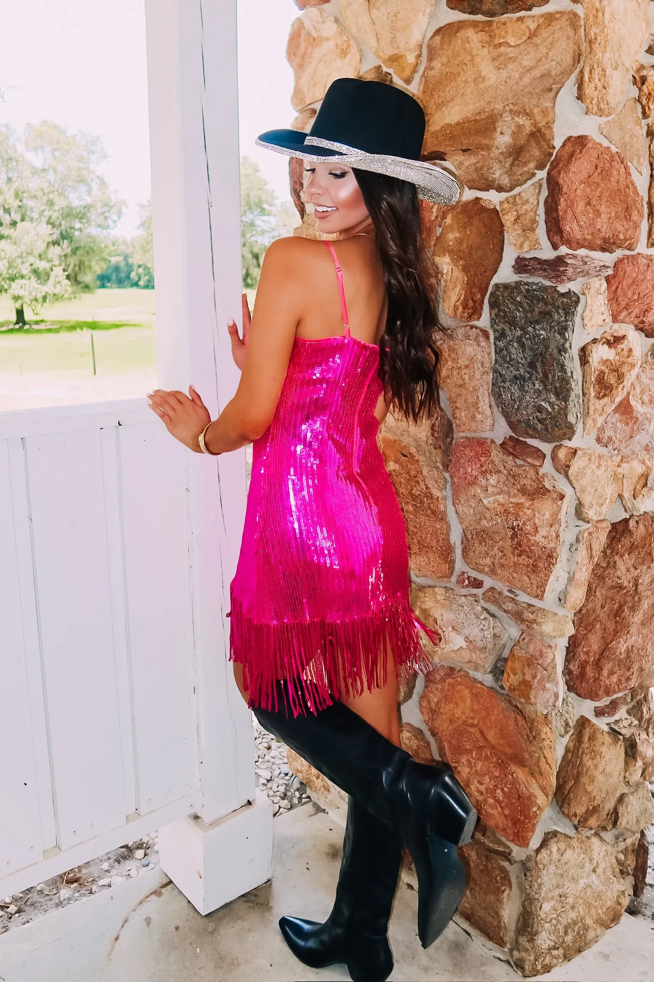 I'm Only Me When I'm With You Sequin Mini Dress sold by Bella Rose boutique product image thumbnail 4