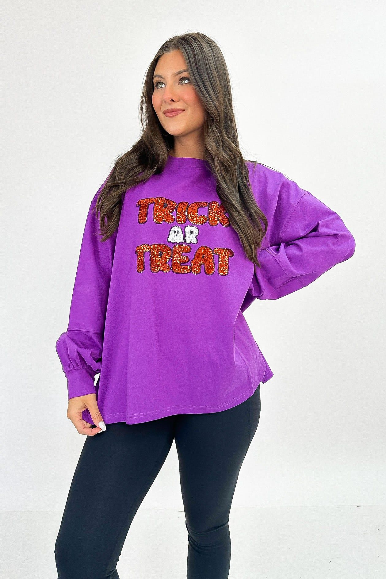 No Tricks All Treats Sequin Top sold by Bella Rose boutique product image thumbnail 4