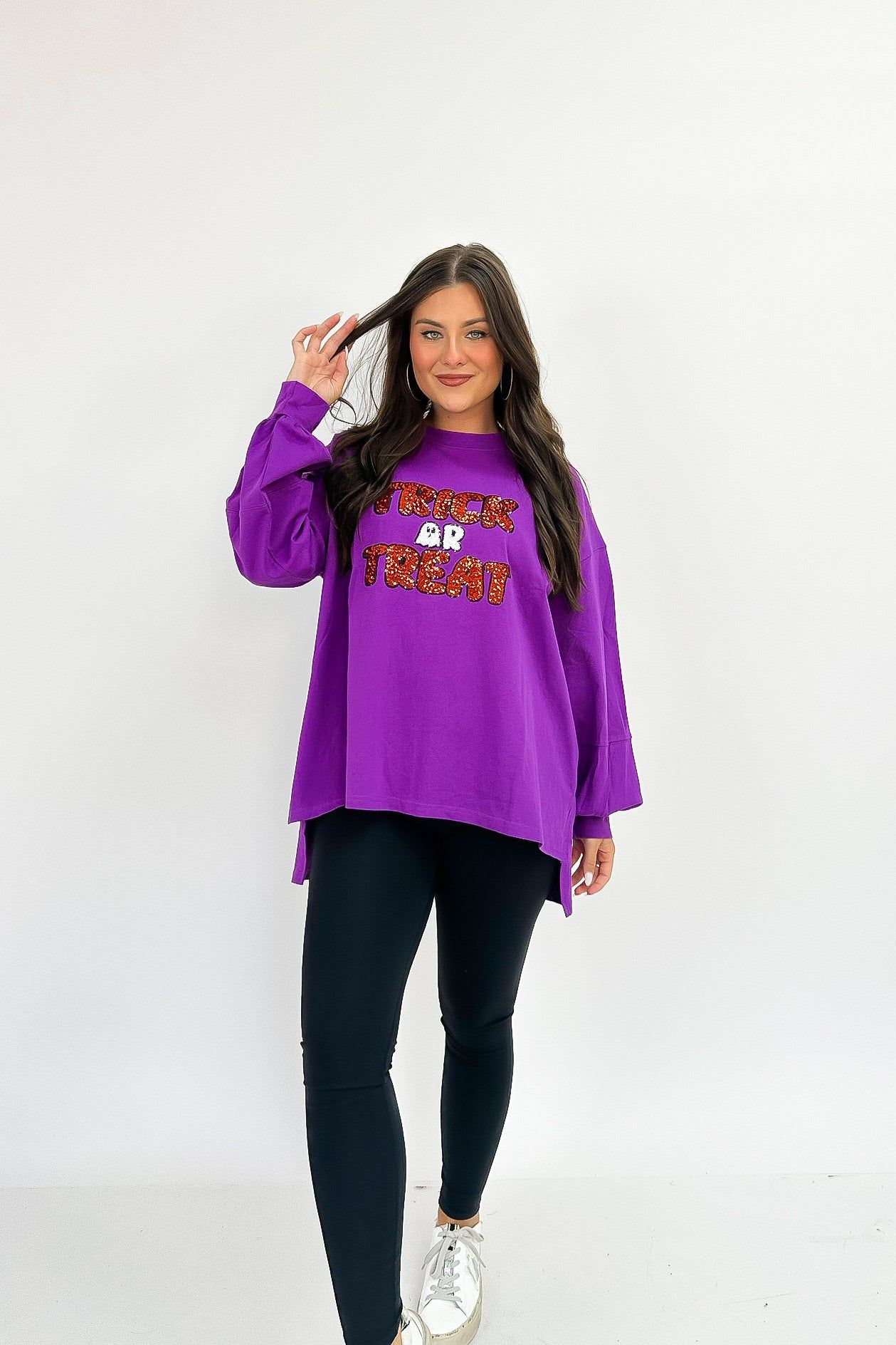 No Tricks All Treats Sequin Top sold by Bella Rose boutique product image thumbnail 5