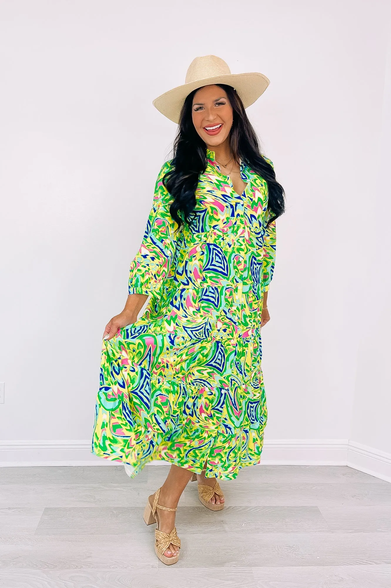 Making My Own Rules Printed Dress sold by Bella Rose boutique product image thumbnail 5