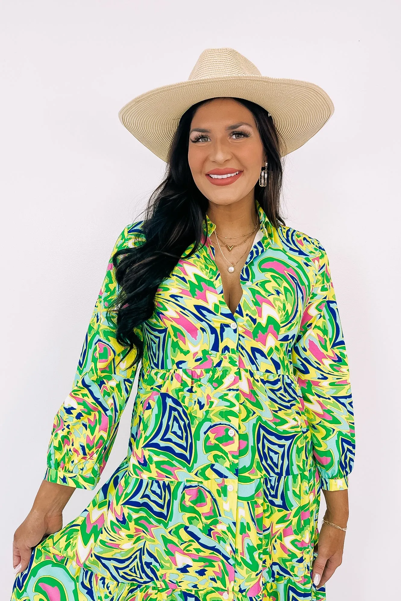 Making My Own Rules Printed Dress sold by Bella Rose boutique product image thumbnail 3