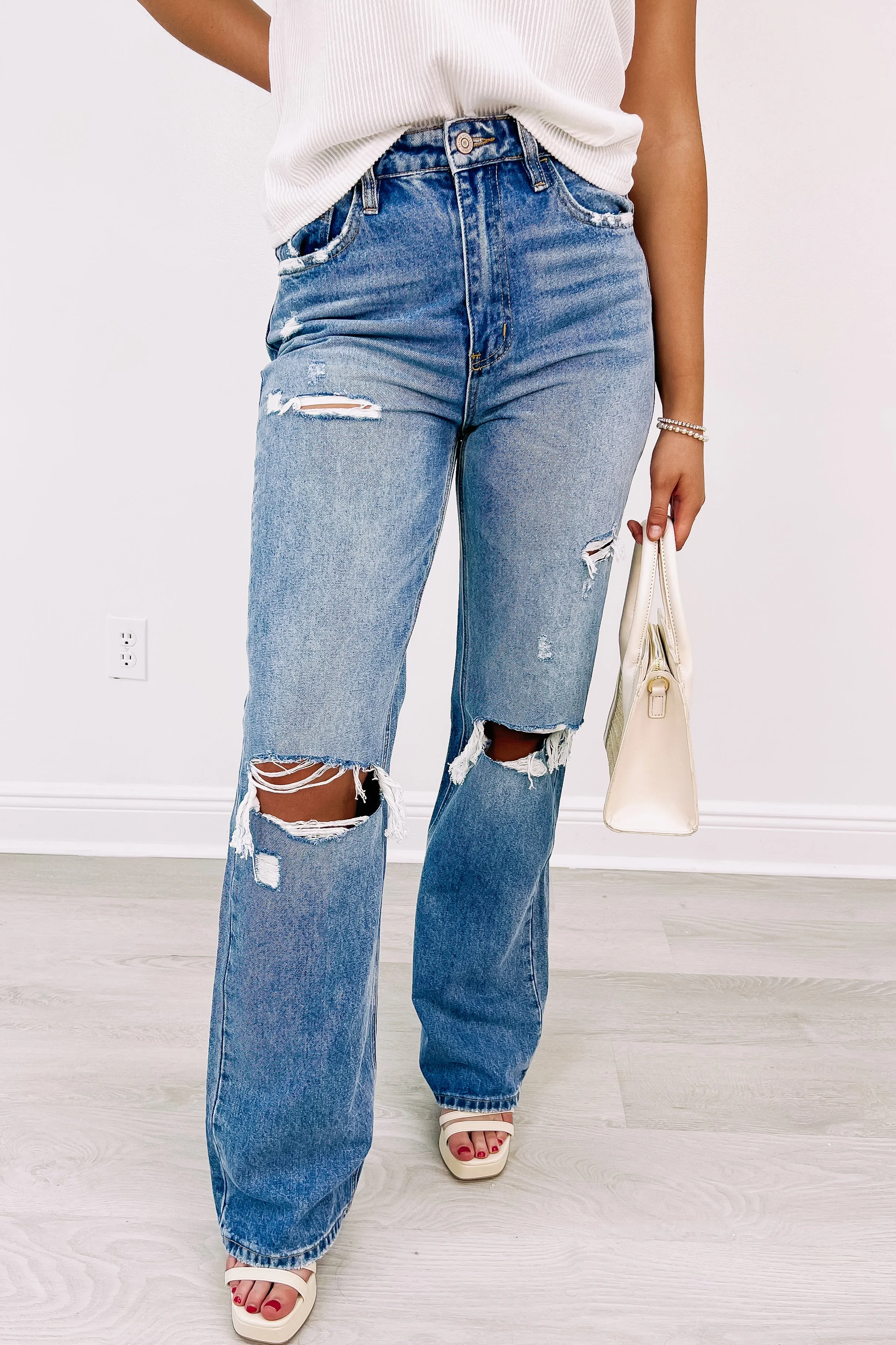 Take Me Back To The 90's Vintage Jeans sold by Bella Rose boutique product image thumbnail 4