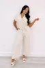 Take Me To St. Lucia Linen Jumpsuit sold by Bella Rose boutique
