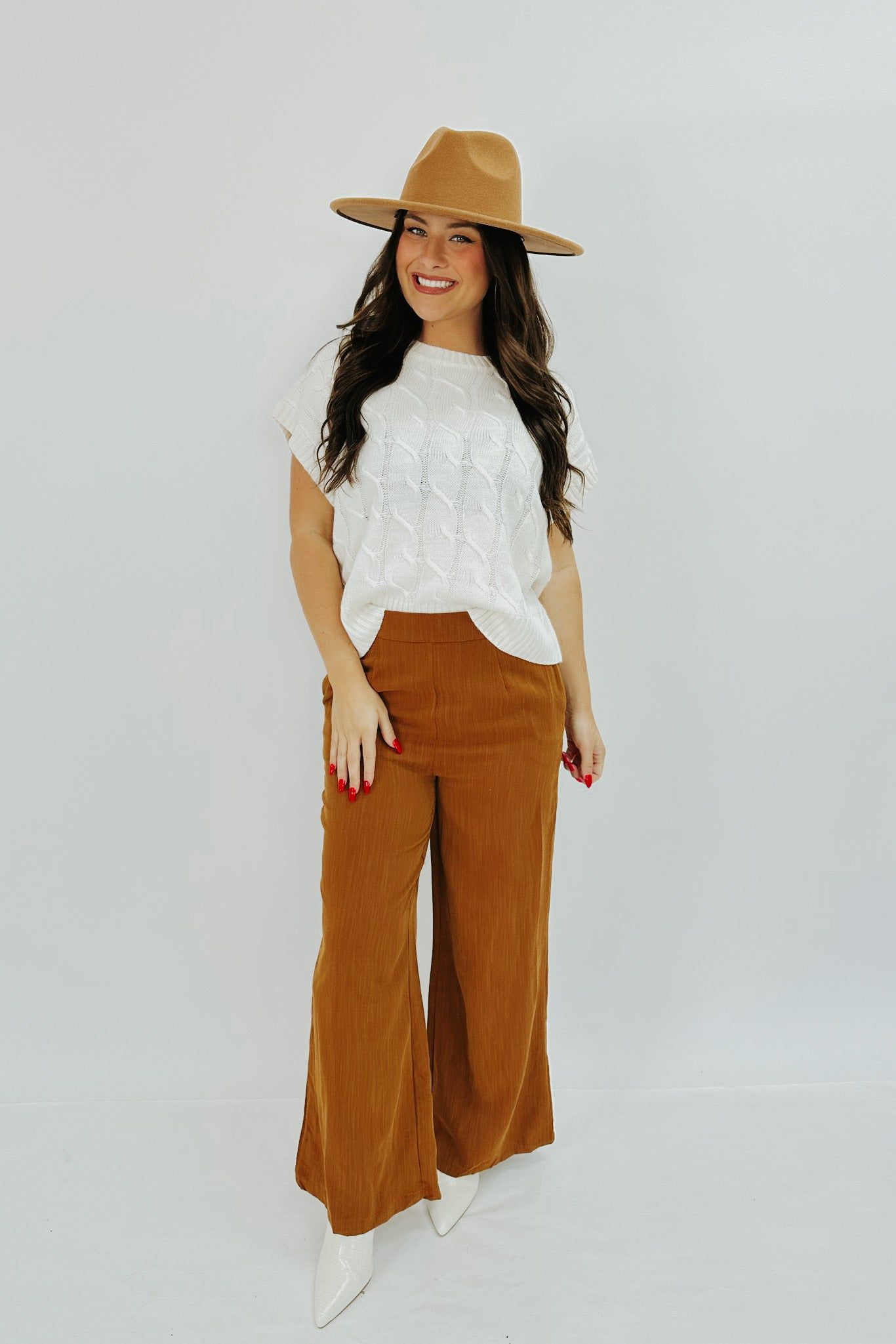 RESTOCK: Happiest On The Coast Sleeveless Sweater sold by Bella Rose boutique product image thumbnail 3