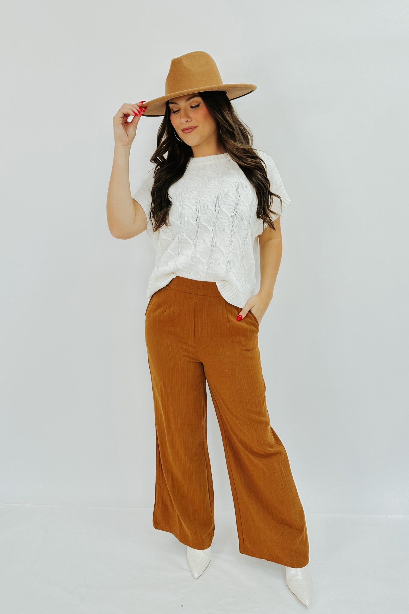 RESTOCK: Happiest On The Coast Sleeveless Sweater sold by Bella Rose boutique product image thumbnail 2