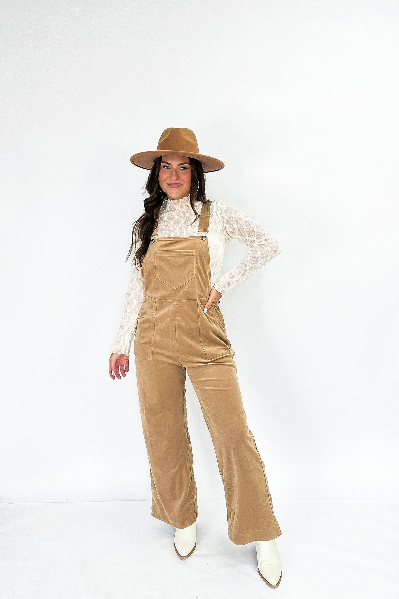 Coordinated Cuteness Corduroy Overall sold by Bella Rose boutique