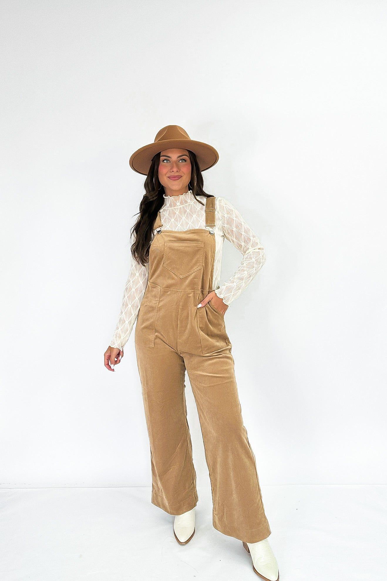 Coordinated Cuteness Corduroy Overall sold by Bella Rose boutique product image thumbnail 4