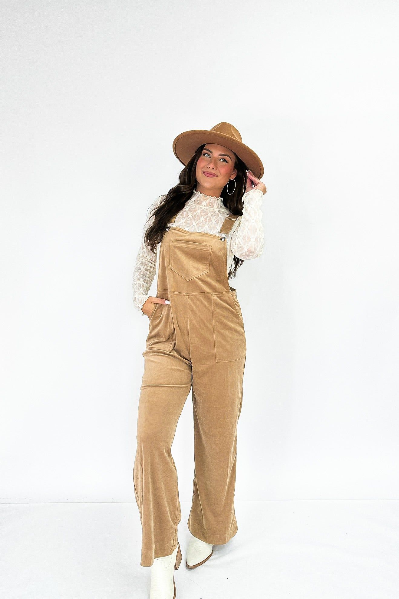 Coordinated Cuteness Corduroy Overall sold by Bella Rose boutique product image thumbnail 2