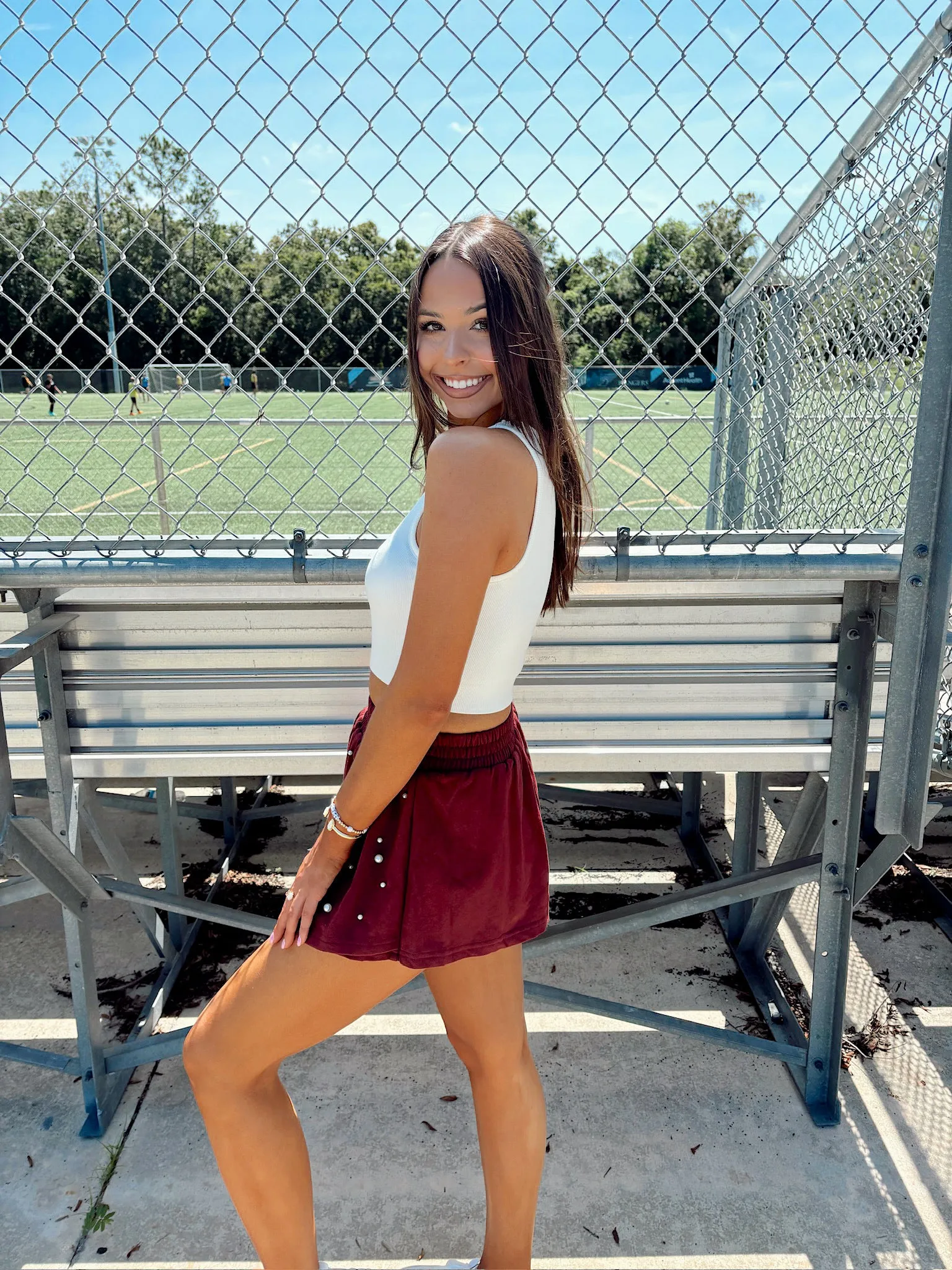 Game Day Vibes Pearl Skorts sold by Bella Rose boutique product image thumbnail 3