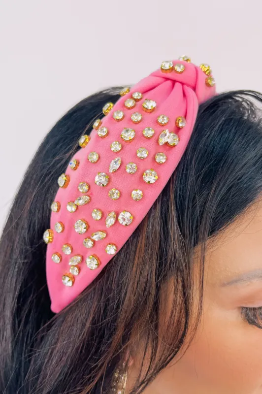 Always Darling Rhinestone Knot Headband sold by Bella Rose boutique
