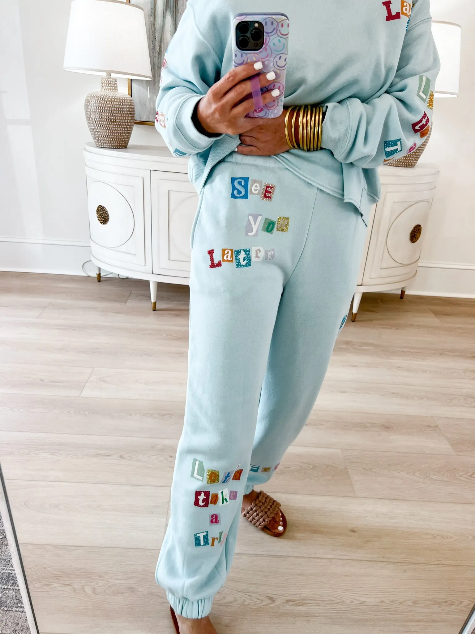 Vintage Havana: See You Later Joggers sold by Bella Rose boutique