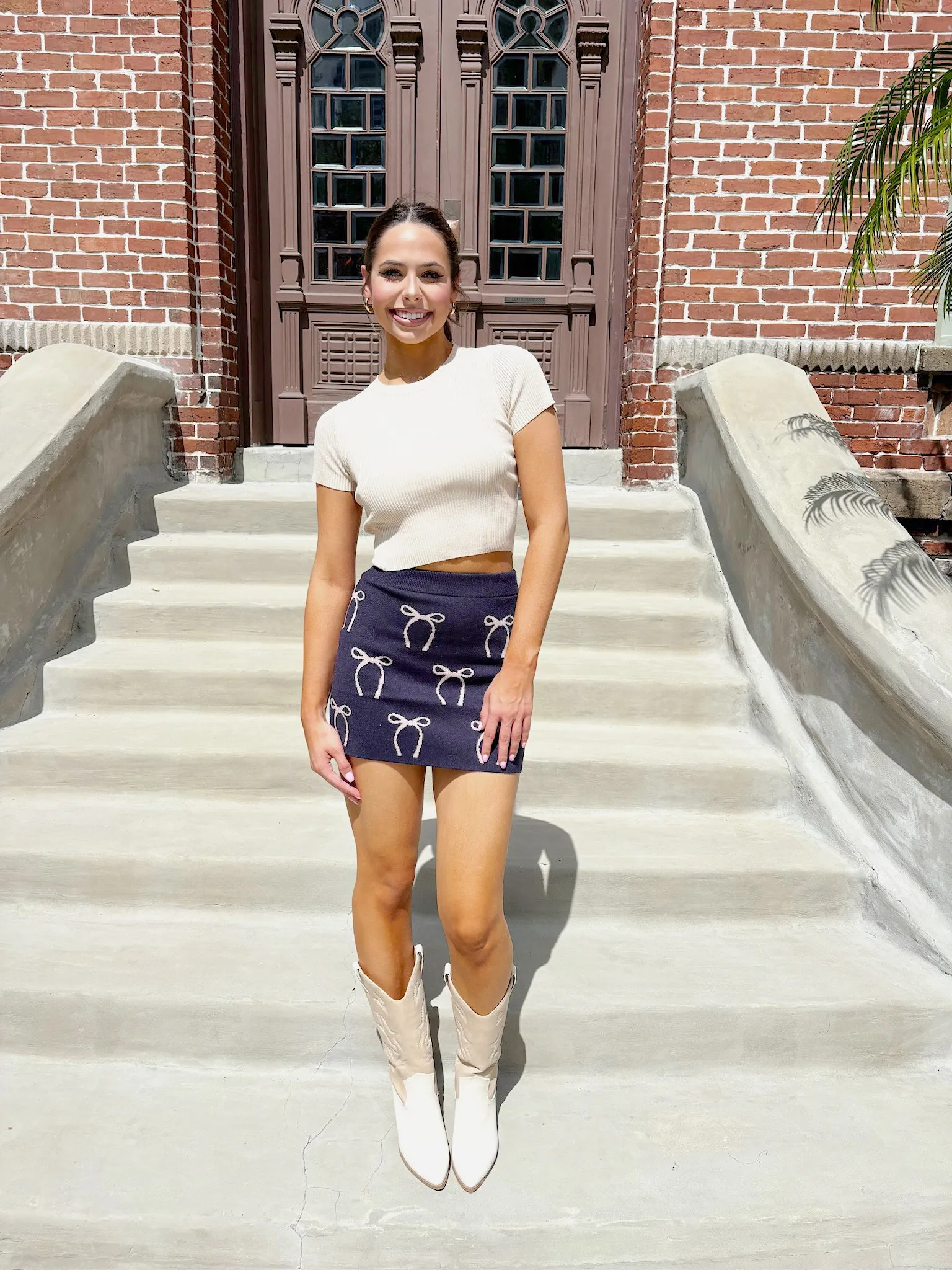 Adorably Darling Sweater Mini Skirt sold by Bella Rose boutique