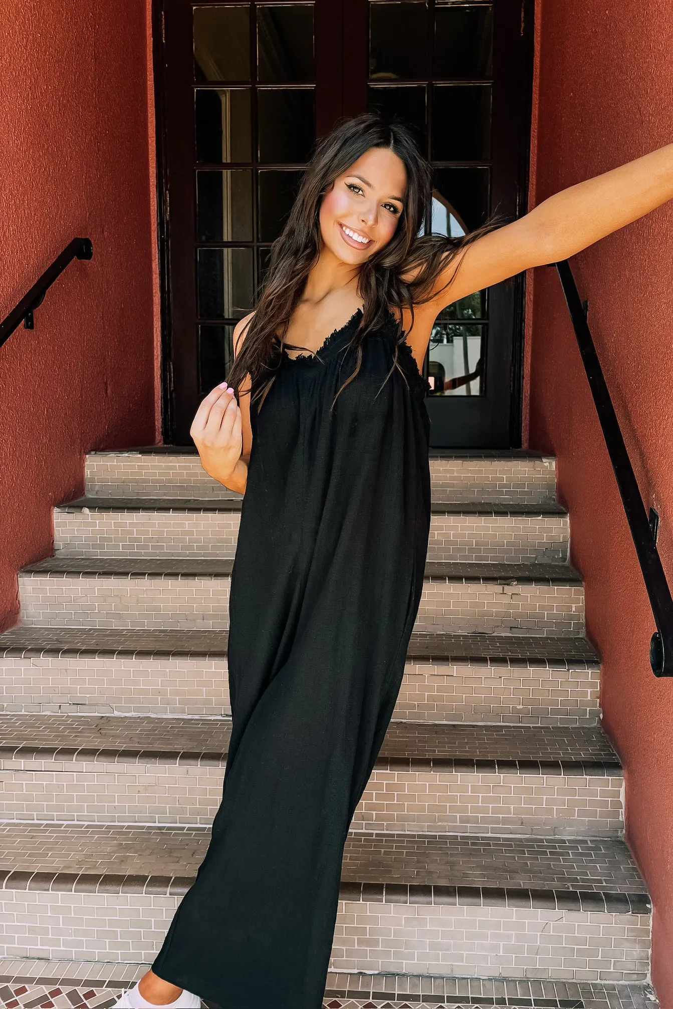 What's Happening Jumpsuit sold by Bella Rose boutique