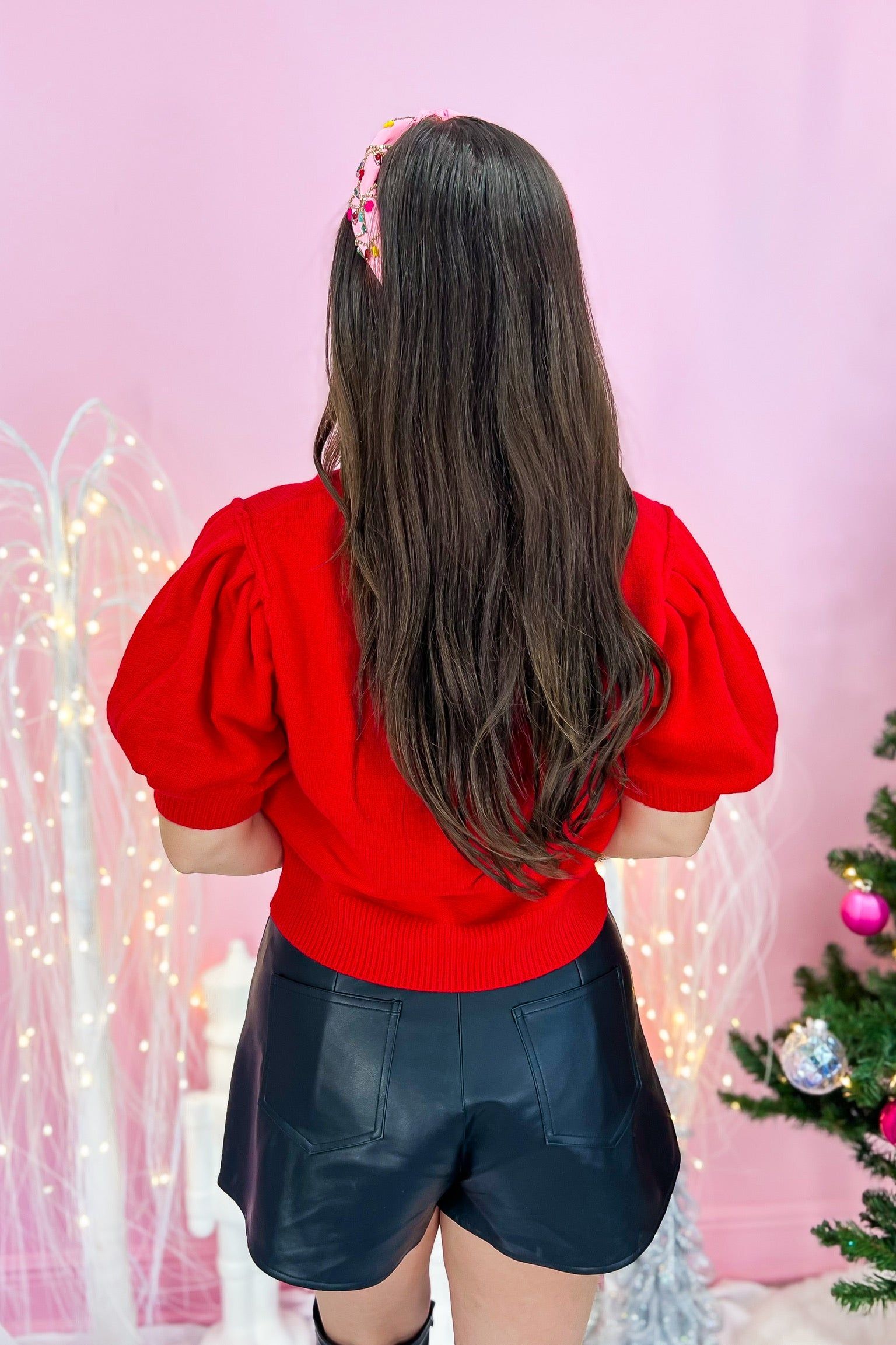 "Merry Everything" Tinsel Sweater sold by Bella Rose boutique product image thumbnail 6