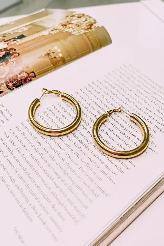 Think Pretty Hoop Earrings sold by Bella Rose boutique