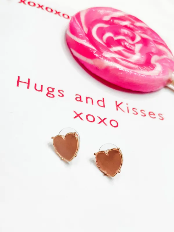 Heart Stud Earrings sold by Bella Rose boutique