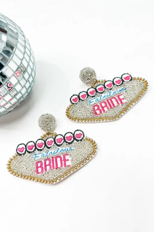 Vegas Fabulous Bride Earrings sold by Bella Rose boutique