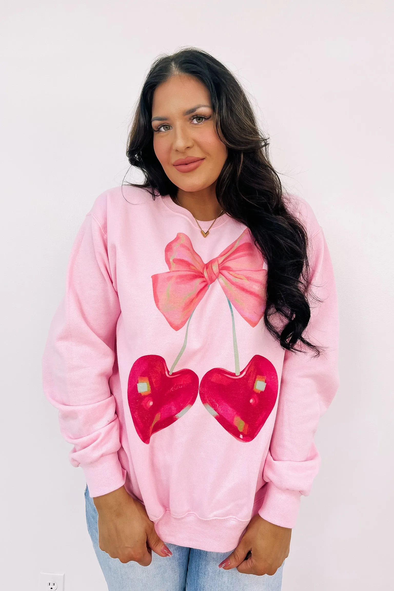Cherry Kisses Sweatshirt sold by Bella Rose boutique product image thumbnail 2