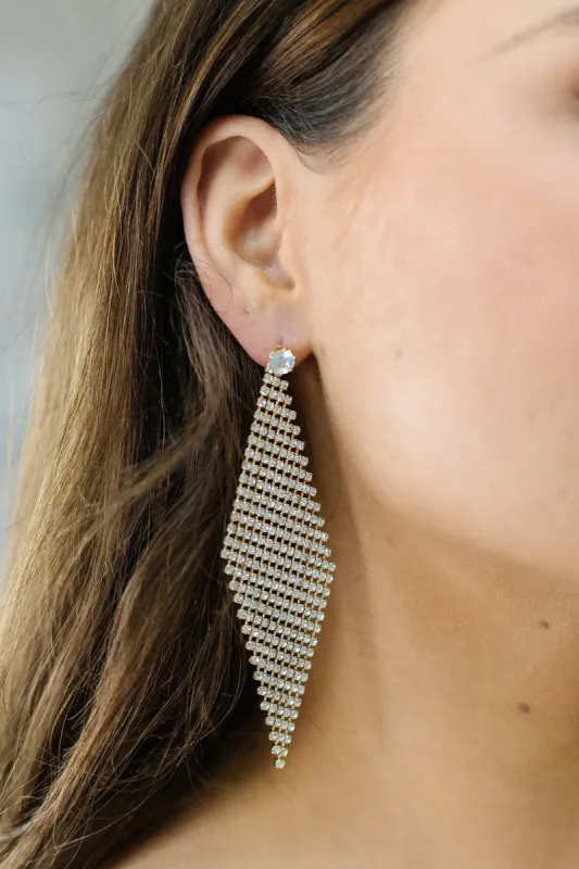 Crystal Post Rhinestone Diamond Drop Earrings sold by Bella Rose boutique