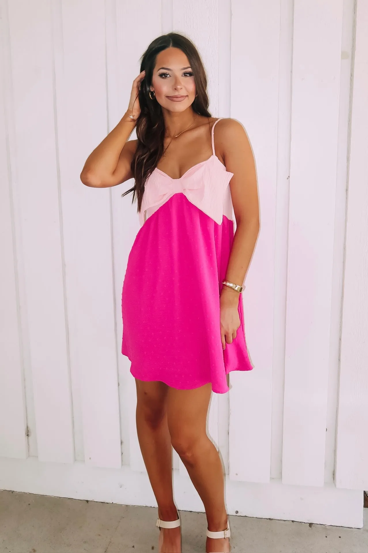Best Bow Mini Dress sold by Bella Rose boutique