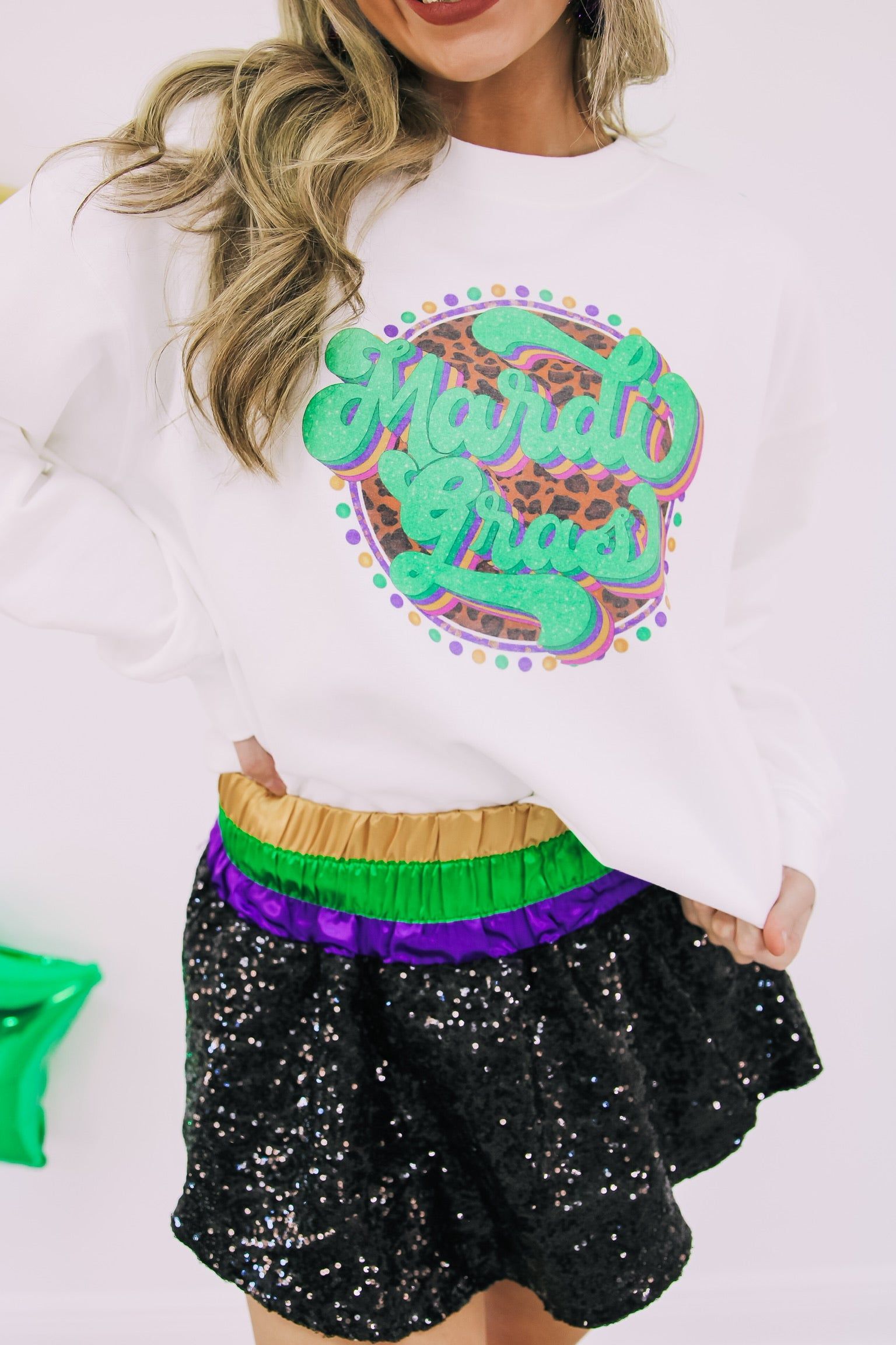 Life Of The Mardi Sweatshirt sold by Bella Rose boutique product image thumbnail 2