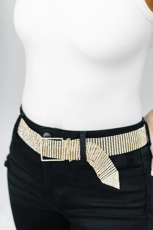Kelly Rhinestone Belt sold by Bella Rose boutique