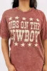 Dibs On The Cowboy Graphic Top sold by Bella Rose boutique