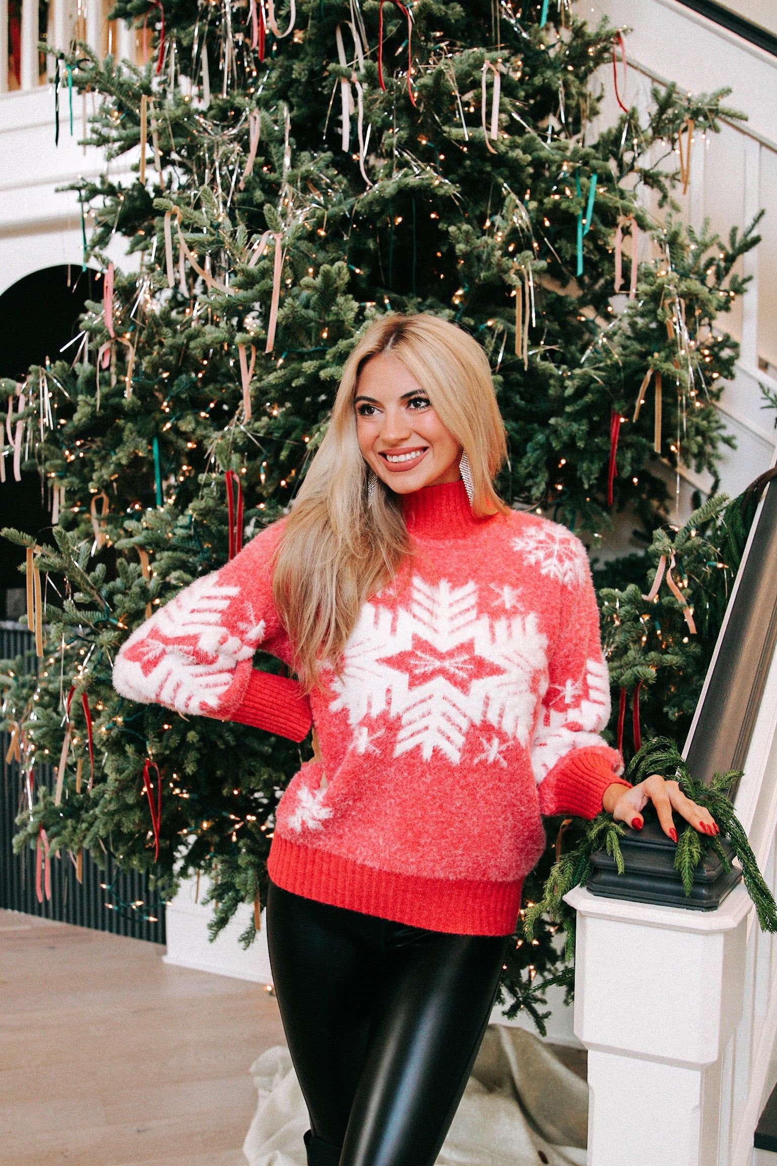 Snowflakes Are Falling Christmas Sweater sold by Bella Rose boutique