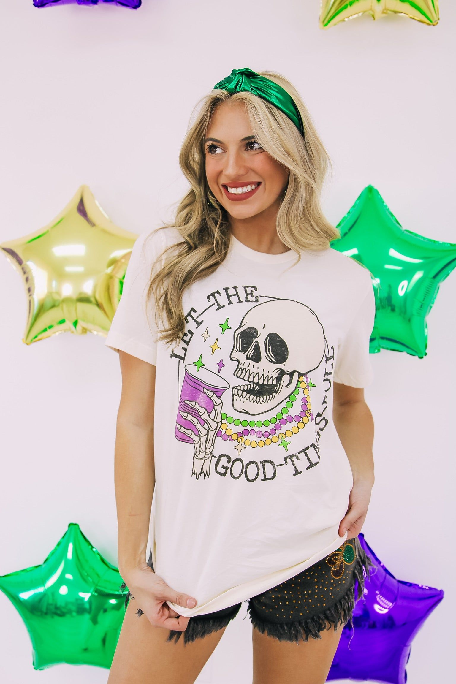 Let The Good Times Roll Graphic Tee sold by Bella Rose boutique product image thumbnail 2
