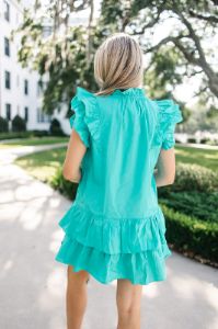 Average Girly Poplin Dress sold by Bella Rose boutique