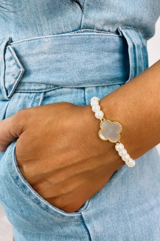 Elegant Elements Pearl Bracelet sold by Bella Rose boutique