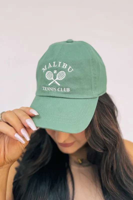 Malibu Tennis Club Baseball Hat sold by Bella Rose boutique