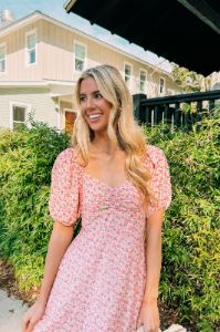 Still The One Floral Midi Dress sold by Bella Rose boutique